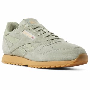 Reebok Classic Leather Ripple Turnschuhe Kinder - HellGrün - DE 891-AES